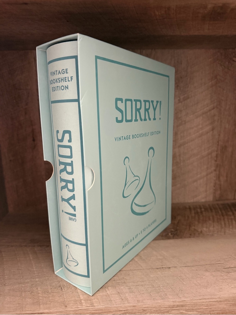 Sorry - Vintage Bookshelf Edition - Light Teal